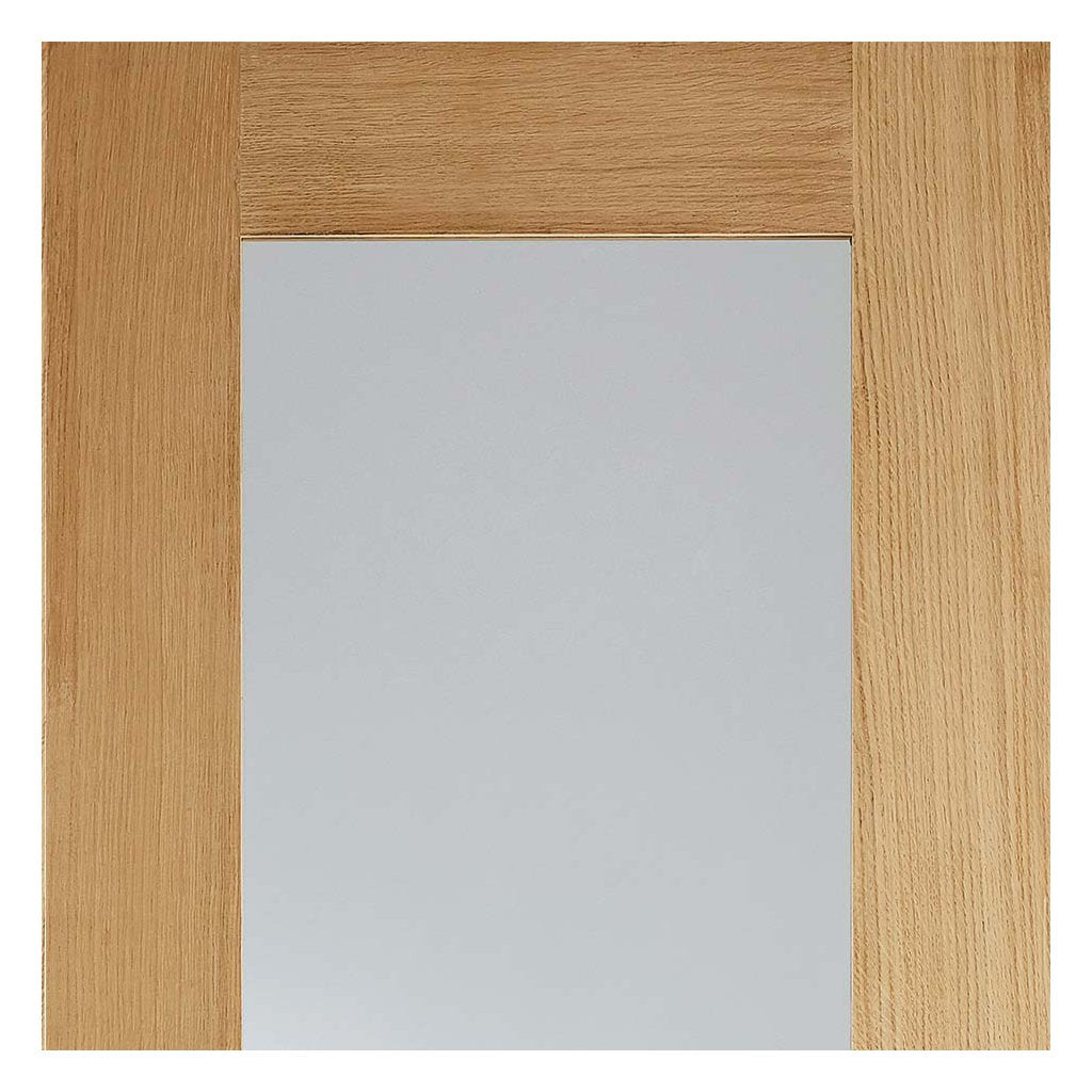 Pattern 20 Oak Door Pair - Clear Glass