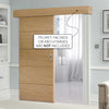 Bespoke Thruslide Surface Lille Oak Flush Door - Sliding Door and Track Kit - Prefinished