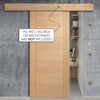 Bespoke Thruslide Surface Vancouver Oak 5P Flush Door - Sliding Door and Track Kit - Prefinished