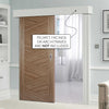 Bespoke Thruslide Surface Zeus Walnut Flush Door - Sliding Door and Track Kit - Prefinished