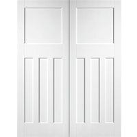 DX30's Panel Door Pair - White Primed