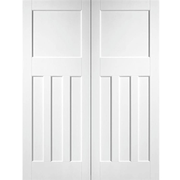 DX30's Panel Fire Internal Door Pair - 30 Minute Fire Rated - White Pr ...