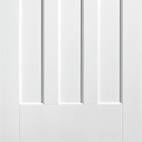 Two Folding Doors & Frame Kit - DX30's 2+0 Folding Panel Door - White Primed