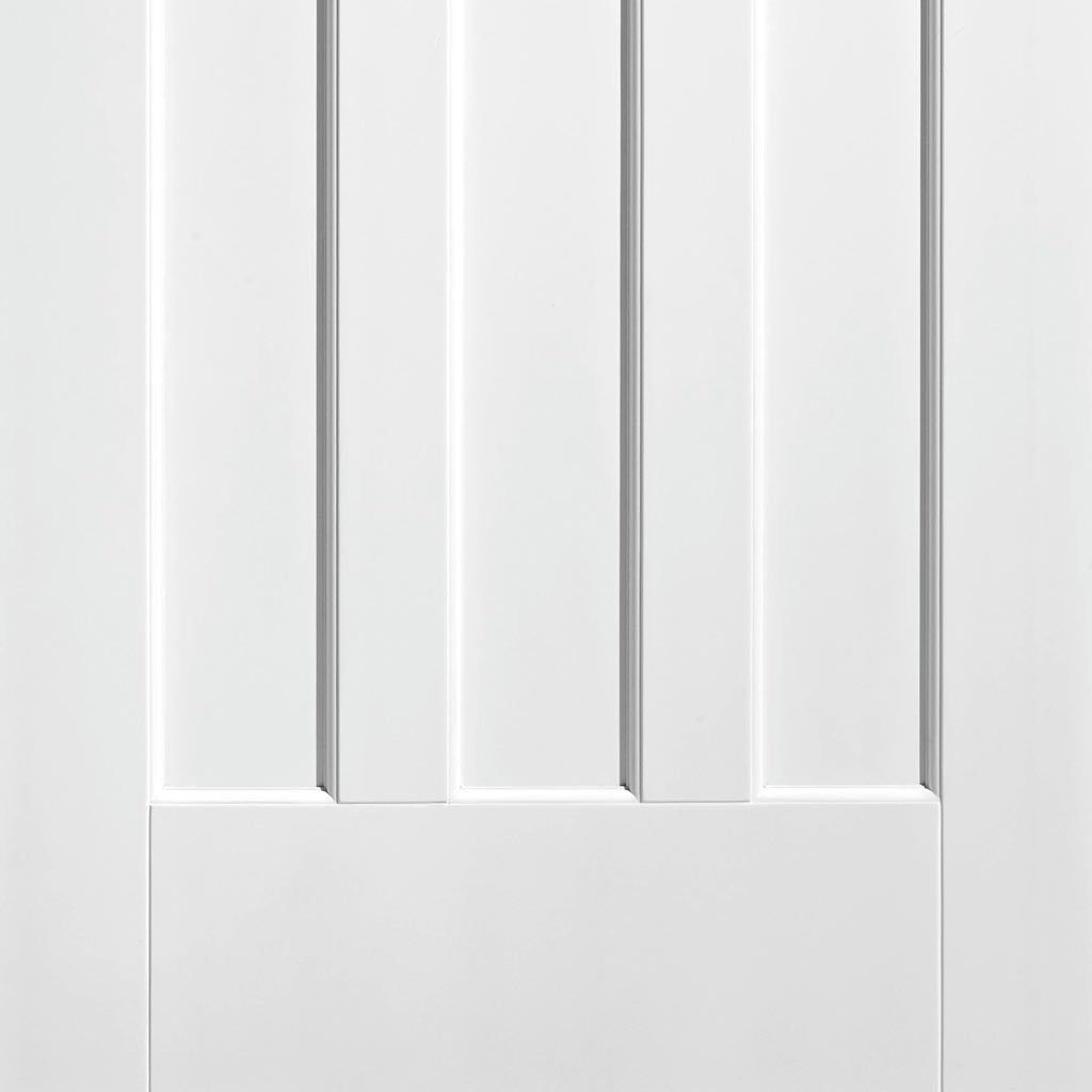 Two Folding Doors & Frame Kit - DX30's 2+0 Folding Panel Door - White Primed