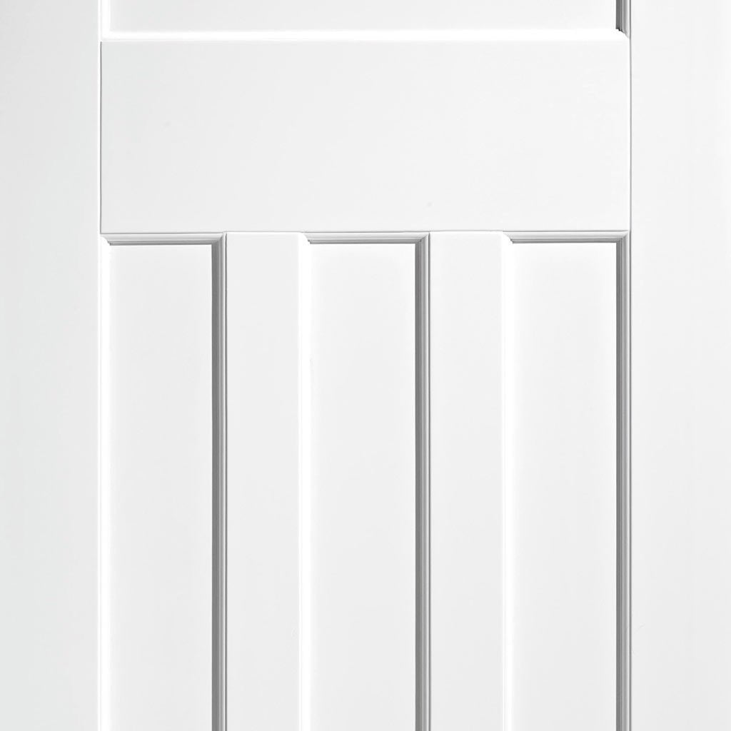 Two Folding Doors & Frame Kit - DX30's 2+0 Folding Panel Door - White Primed