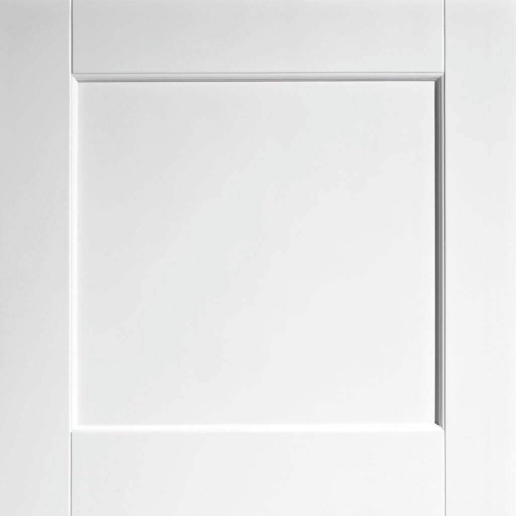 Three Folding Doors & Frame Kit - DX30's 2+1 Folding Panel Door - White Primed