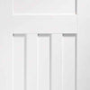 Two Folding Doors & Frame Kit - DX 1930's Panel 2+0 - White Primed
