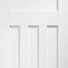 Bespoke DX 1930's Panel Single Frameless Pocket Door Detail - White Primed