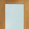 Prefinished Pattern 10 Oak Door and Frame Set - Clear Double Glazing