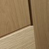 Piacenza Oak 2 Panel Flush Absolute Evokit Pocket Door - Groove Design