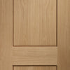 Bespoke Piacenza Oak 2P Flush Door Pair - Groove Design