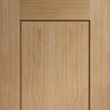 Bespoke Piacenza Oak 2P Flush Single Pocket Door Detail - Groove Design