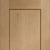 Bespoke oak flush modern door