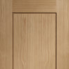 Bespoke Piacenza Oak 2P Flush Door Pair - Groove Design