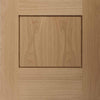 Bespoke Thruslide Surface Piacenza Oak 1 Panel Glazed - Sliding Double Door and Track Kit - Groove Design