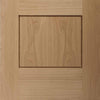 Bespoke Thruslide Piacenza Oak 2 Panel Flush - 2 Sliding Doors and Frame Kit - Groove Design