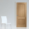 Bespoke oak flush modern door