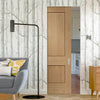 Bespoke Piacenza Oak 2P Flush Single Frameless Pocket Door - Groove Design