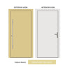 External ThruSafe Aluminium Front Door - 1195 Plain Solid - 7 Colour Options