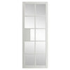 JB Kind Industrial Plaza White Door Pair - Clear Glass - Prefinished