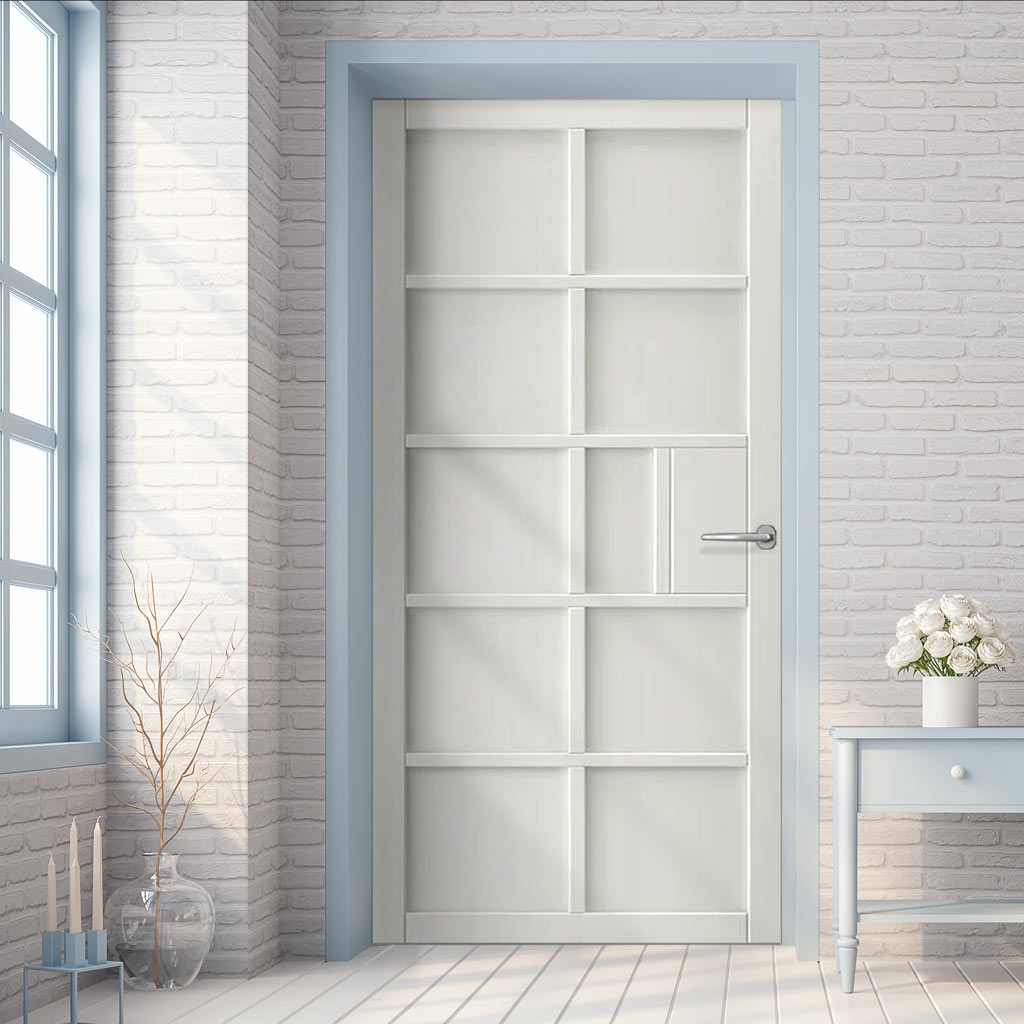 JB Kind Industrial Plaza White Internal Door - Prefinished