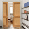Oak Charnwood Double Evokit Pocket Doors