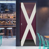 The Saltire Flag 8mm Clear Glass - Obscure Printed Design - Single Evokit Glass Pocket Door