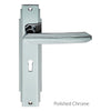 Art Deco ADR011 Lever Lock Door Handles on Backplate - 2 Finishes