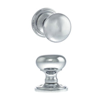 Harrogate Mushroom Old English Mortice Knob - Polished Chrome
