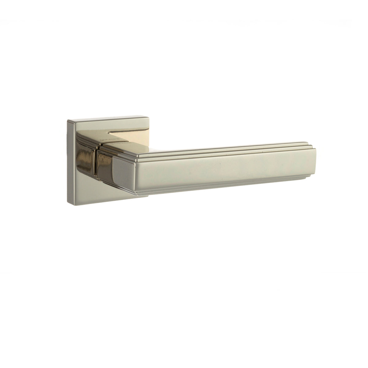 Forme Alila Designer Lever on Minimal Square Rose - Polished Nickel
