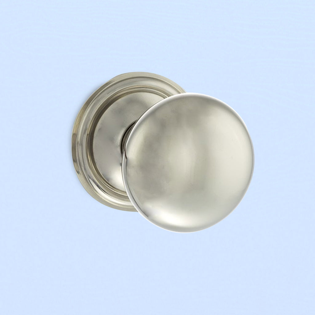 Harrogate Mushroom Old English Mortice Knob - Polished Nickel