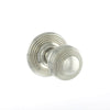 Ripon Reeded Old English Mortice Knob - Polished Nickel