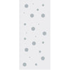 Single Glass Sliding Door - Solaris Tubular Stainless Steel Sliding Track & Polka Dot 8mm Obscure Glass - Clear Printed Design