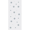 Single Glass Sliding Door - Polka Dot 8mm Obscure Glass - Clear Printed Design with Elegant Track