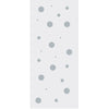 Polka Dot 8mm Obscure Glass - Clear Printed Design - Single Evokit Glass Pocket Door