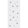 Single Glass Sliding Door - Solaris Tubular Stainless Steel Sliding Track & Polka Dot 8mm Obscure Glass - Obscure Printed Design