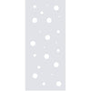 Polka Dot 8mm Clear Glass - Obscure Printed Design - Single Absolute Pocket Door
