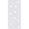 Single Glass Sliding Door - Polka Dot 8mm Clear Glass - Obscure Printed Design with Elegant Track