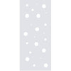 Single Glass Sliding Door - Polka Dot 8mm Clear Glass - Obscure Printed Design with Elegant Track