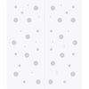 Double Glass Sliding Door - Solaris Tubular Stainless Steel Sliding Track & Polka Dot 8mm Obscure Glass - Obscure Printed Design