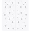 Double Glass Sliding Door - Polka Dot 8mm Obscure Glass - Obscure Printed Design with Elegant Track