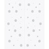 Double Glass Sliding Door - Solaris Tubular Stainless Steel Sliding Track & Polka Dot 8mm Obscure Glass - Clear Printed Design