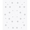 Double Glass Sliding Door - Polka Dot 8mm Obscure Glass - Clear Printed Design with Elegant Track