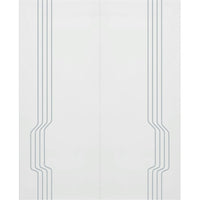 Double Glass Sliding Door - Polwarth 8mm Obscure Glass - Clear Printed Design - Planeo 60 Pro Kit