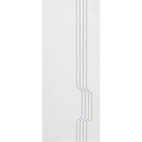 Single Glass Sliding Door - Polwarth 8mm Obscure Glass - Clear Printed Design - Planeo 60 Pro Kit