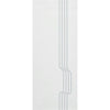 Polwarth 8mm Obscure Glass - Clear Printed Design - Double Evokit Pocket Door