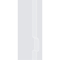 Single Glass Sliding Door - Polwarth 8mm Clear Glass - Obscure Printed Design - Planeo 60 Pro Kit