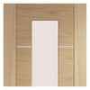Bespoke Thrufold Portici Oak Glazed Folding 2+1 Door - Aluminium Inlay - Prefinished