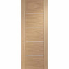 Bespoke Thrufold Portici Oak Flush Folding 3+3 Door - Aluminium Inlay - Prefinished