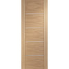 Bespoke Portici Oak Flush Door Pair - Aluminium Inlay - Prefinished